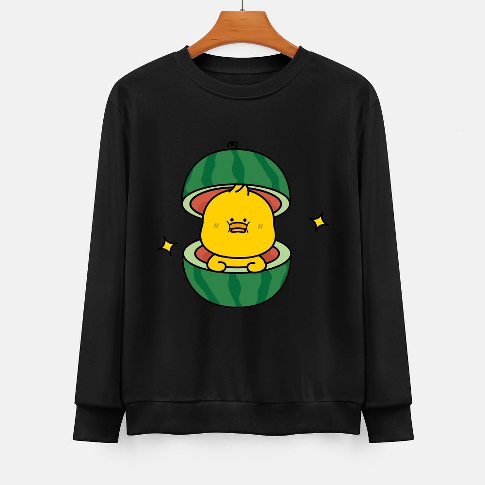 Front Patterned Long Sleeve TopLooseFit 100% Cotton